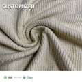 Good Hand Feeling Knit 210Gsm 56% Modal 37% Acetate 7% Spandex 2*2 Rib Fabric for Women Dress