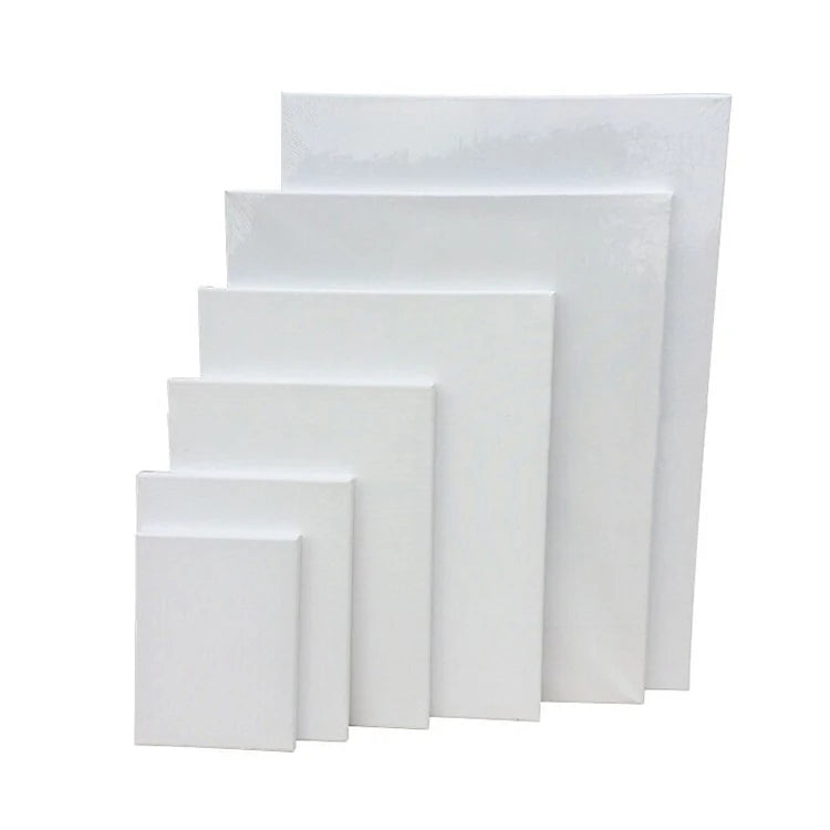 Cotton Canvas Wooden Frame Blank Canvas OEM Painting Tools and Accessories for Art Various Size White  Painting  Canvas Supplies