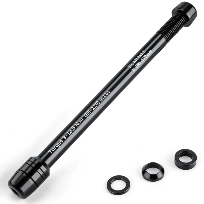 Thru Axle Adapter for Bike Trainer 12mm Thru Axle With 1.0 1.5 1.75 Thread Pitch Thru-Axle Fast Release for Bicycle Trainer