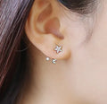 925 Jewelry Wholesale Small Fashionable Shiny Star Stud Silver Earrings for Women