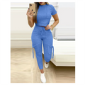 Custom Plus Size Women's Suit Summer Casual Wear 2 Piece Sets for Women Daily Casual Wear With Summer Clothes 2023