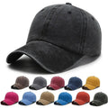 New Trends Washed Distressed Vintage Adjustable Unisex Dad Hat Trucker Hat Twill Letter Pattern Cotton Baseball Caps