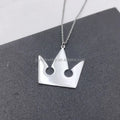 Fashion Wholesale 316l Stainless Steel Kingdom Hearts Necklace Sora Crown Anime Necklace Sora's Key for Teenager Women Men