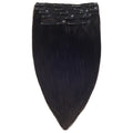 Ready to Ship 7pcs Per Set Jet Black  #1B Hot  Selling Human Hair Weave Lace Clip Hair Extensions 100% Remy Indian Clip in
