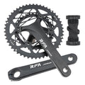 JIANKUN RFA Folding Bike Crankset 34/50t Double Disc Aluminum Alloy 22 Speed 170mm for Mountain Bikes Road Bikes & BMX