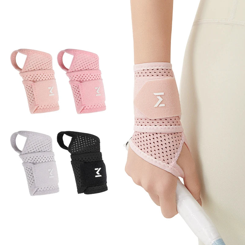 KS-6101#Elastic Straps Pressure Wrist Wraps Thumb Buckle Adjustable Wrist Straps Compression Breathable Wristband