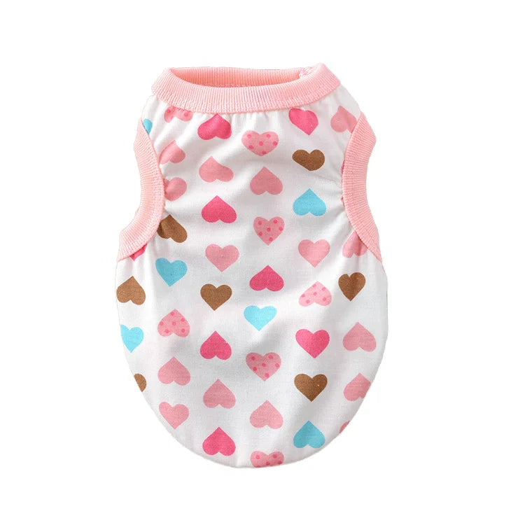 Best Selling Customizable Summer Spring Puppy Dog T-Shirt Medium Cotton Pet Clothes Cartoon Princess Dog Dress Daily Life