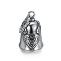 Guardian Motorcycle Bell Angel Wing Spirit Gremlin Heart Design Key Ring Elegant Diamond Pearl Accent for Gift Party Accessory