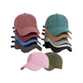 Unisex Vintage 6-Panel Corduroy Baseball Cap Hot Sale Curved Brim Outdoor Sport Hat Nylon Material with One Size & Rubber Logo