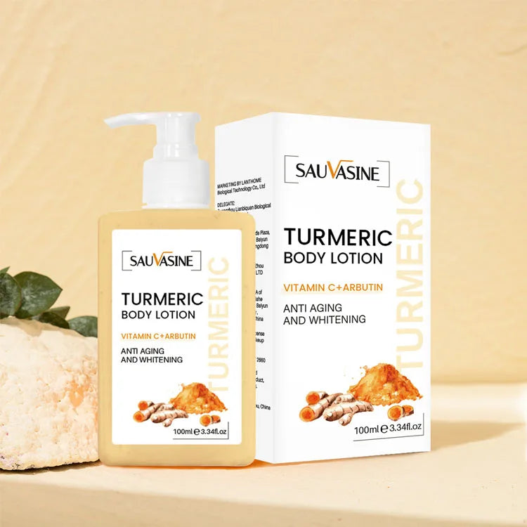 Safe Ingredients 100ml Brightening and Whitening Skin Improve Rough Skin Turmeric Body Lotion
