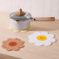 Ychon Cute Style Sunflower Silicone Placemat Hotel Home Dining Table Mat Anti-slip coaster