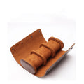 Portable Vintage Leather Watch Roll Travel Case Watch Display Box Wrist Jewelry Storage Organizer