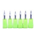 CHENGZHEN OEM V Shape Carving Bit Carbide Single Flute 4mm Tipped 0.1-0.5mm Flat Bottom End Mill CNC Router Bit 6-8mm