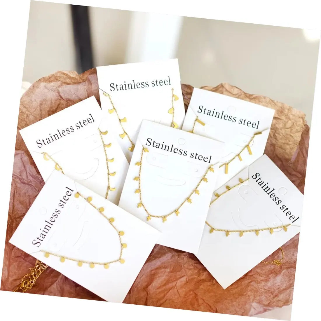 2022 New Fashion Women Necklace Jewelry 18k Gold Plated Geometric Pendant Choker Necklace Stainless Steel Jewelry Woman Choker