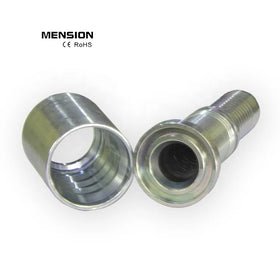BSP Metric JIC CAT SAE Flange Light Straight Swaged Hydraulic Pipe Hose Ferrule Press End Fittings with Best Price for Sale