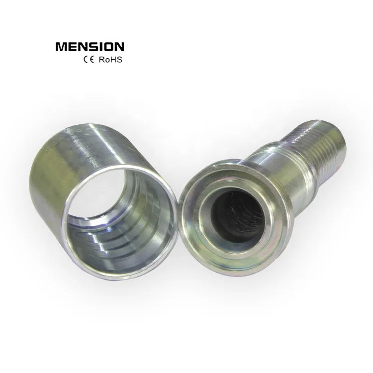 BSP Metric JIC CAT SAE Flange Light Straight Swaged Hydraulic Pipe Hose Ferrule Press End Fittings with Best Price for Sale