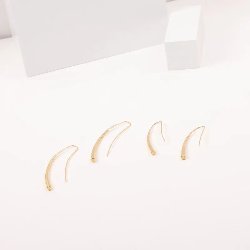 New Trendy Earring 18K Gold Plated Statement Waterdrop Long Tassel Drop Earrings for Women Stainless Steel Earrings Wholesale