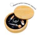 Wine Bottle Opener Set Wine Opener Set With Bamboo Box 4 Pieces Wine Opener Sets Accessories Kits Dark Wood Tools Design Bamboo