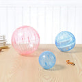 Eco-Friendly 10CM 12CM Sports Crystal Running Ball Golden Silk Bear Circular Pet Toys for Hamsters Made of Plastic