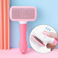 MMG Pet Stainless Steel Eco-Friendly Grooming Brush Cat Hair Comb Self Cleaning Bath Shampoo