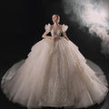 Jancember LSMX056 Exotic Long Sleeve Bridal Women's Wedding Dresses 2024