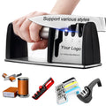 Professional Knife Sharpener 4 Stages Kitchen Sharpening Stone Grinder Scissors Knives Whetstone Diamond Ceramic Sharpener Tool