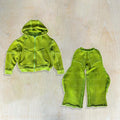Custom Jogger Blank Track Sweat Suit Flare Tracksuit Terry Cotton Matching Unisex Sweatsuit Zip up Hoodie and Sweatpants Set Men