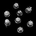 MIO New Bridal Wedding Hair Accessories Swirl Twist Coil Hair Pin Rhinestone Pearl Decoration Flower Butterfly Spiral Hair Clip