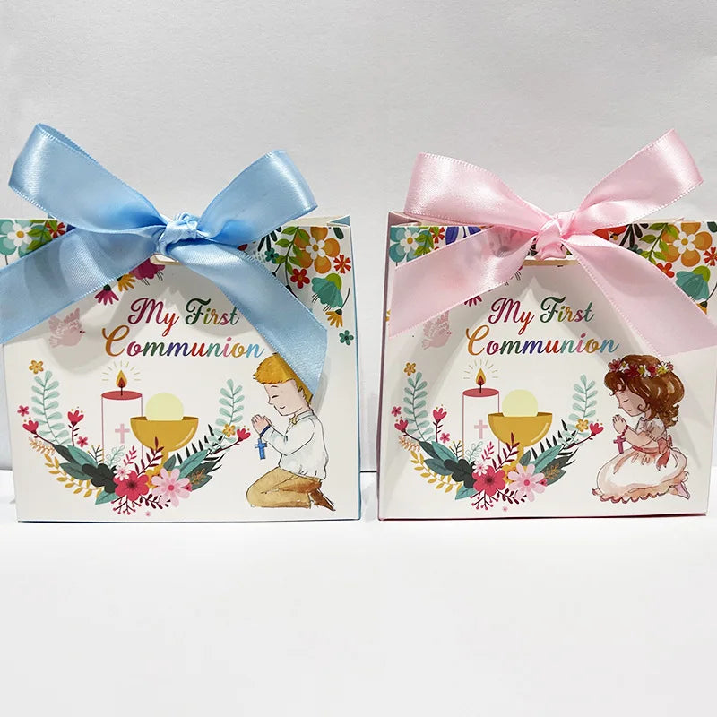 New Arrival Holy Communion Gift Bags Decorations First Communion Gift Favors Bag for Boys and Girls