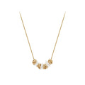 Latest 18K Gold Plated Stainless Steel Jewelry Snake Chain Small Coil Irregular Shell Pendant Trendy for Woman Necklace P233385
