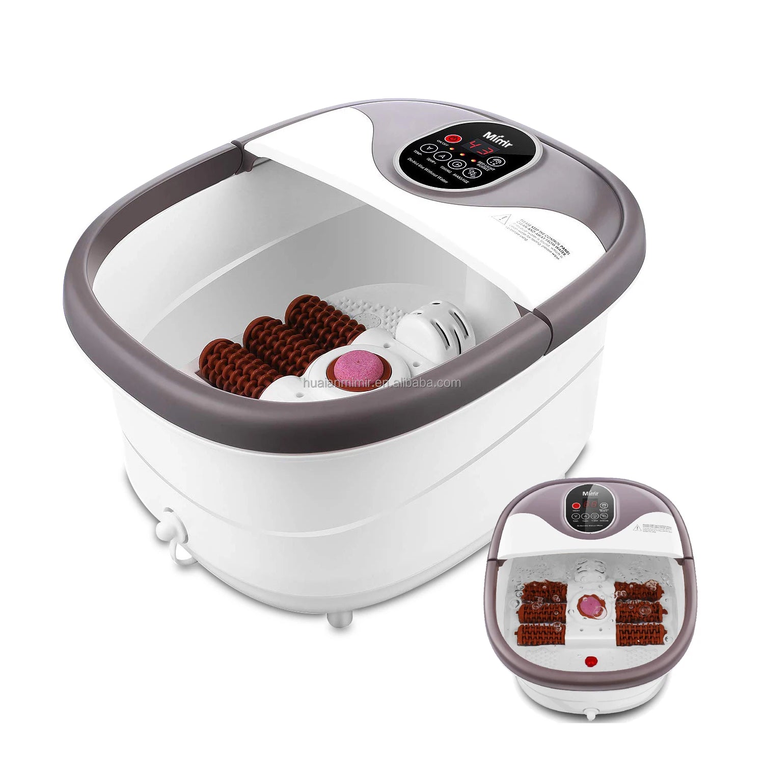Mimir Factory Supply Electric Foot Spa Bath Heated Massage 6 Electric Rollers 35-48 Temperature Control Customizable Color