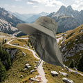 Summer UPF 50+ Sun Proof Logo Bucket Hat Waterproof Large Wide Brim with Flap for Women Men High Formal String Nylon Fishing Hat