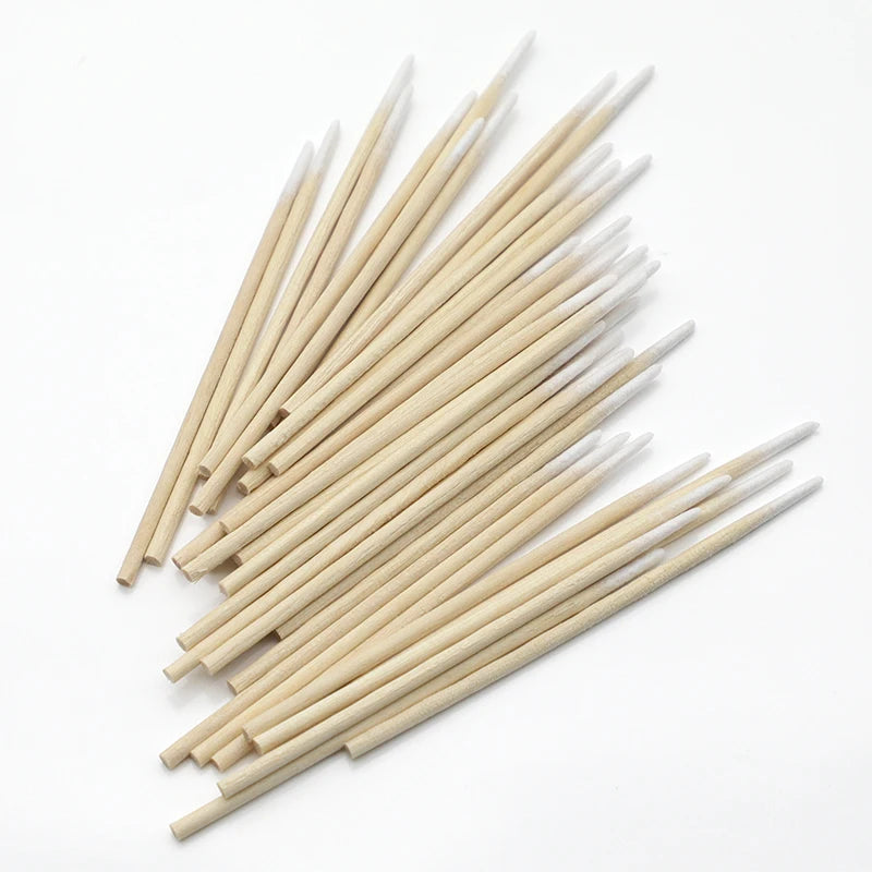 Tipped Applicator Bamboo Cleaning Tattoo Cotton Swab Long Stick Cotton Buds Manufacturer