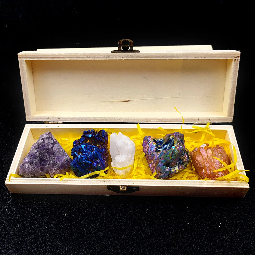 GEM Natural Chakra Stone Healing Crystals Spiritual Energy Stones Raw Stones Kit for Meditation
