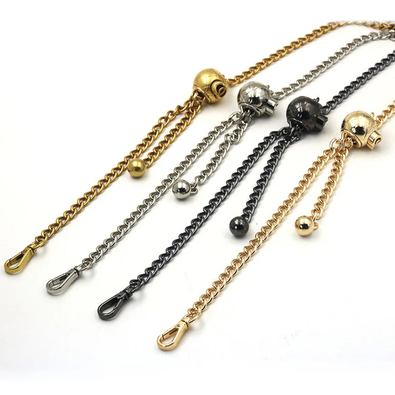 Deepeel L1-72 130cm Handbag Accessories Hardware Chains Purse Crossbody Shoulder Strap Transport Bead Adjustable Bag Chain