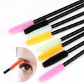 Hot Sale Private Label Eyebrow Silicone Head Mascara Wands 50 Pack Eyelash Brush Eyelash Extension Brushes Mascara Wands