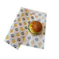 Food Grade Custom Printed Grease-proof Hamburger Sandwich Bread Breakfast Wrapping Paper