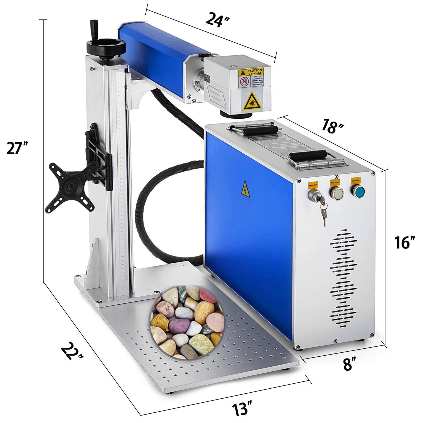 Vevor PEIXU 2025 March EXPO 20w 30w 50w Desktop CO2 Laser Marking Engraving Print Machine