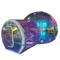 Outdoor Giant Iridescent Inflatable Crystal Dome Bubble Tent Inflatable Bubble Tent With Balloons Inflatable Bubble House