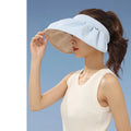 Sun Hat Women's Summer UV protection Empty Top Sun Hat Foldable Shell Hat