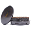 Customized logo Boar Bristle Soft Wave Brush 360 Curved Custom logo Wooden Black Beard Brush Vegan Bristle Hair Brush for Men