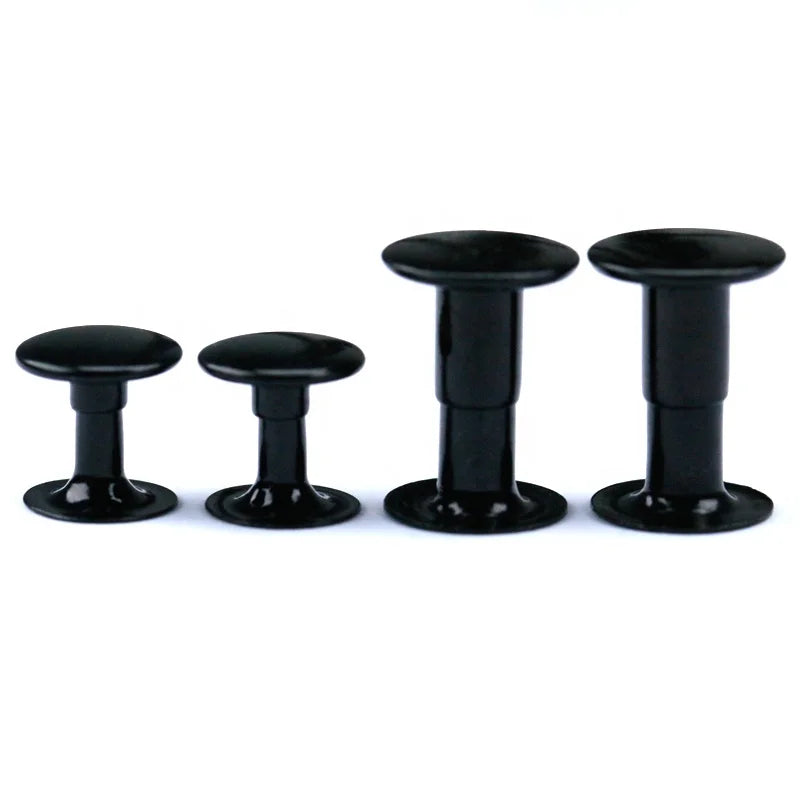 Factory Hot Sales Hot Style Custom Brass Stainless Steel Semi-Tubular Double Cap Rivets ISO 9001 Certified Bright Finish for
