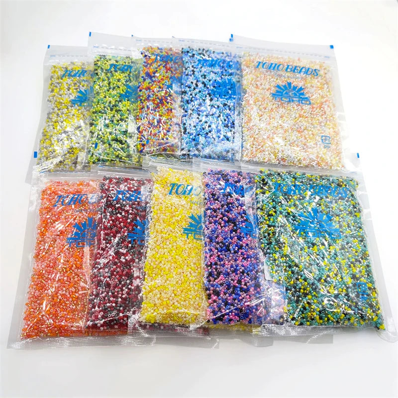 Wholesale 100g/bag Top Quality TOHO Japanese Seed Beads Mixed Colors 11/0 Mini Glass Seed Beads for Jewelry Making