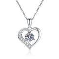 S925 Sterling Silver Classic Heart of the Sea Necklace for Wedding Engagement Elegant Chains Jewelry Moissanite Jewelry