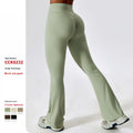 Wholesale Wide Legs Tight Butt Lift Flared Sport Pants High Waist Quick Drying Workout Yoga Pants Women Gym Fitness Leggings