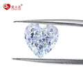 Machine Cut Various Color Heart Shape Cz Stone Crushed Ice Cut Loose Cubic Zirconia