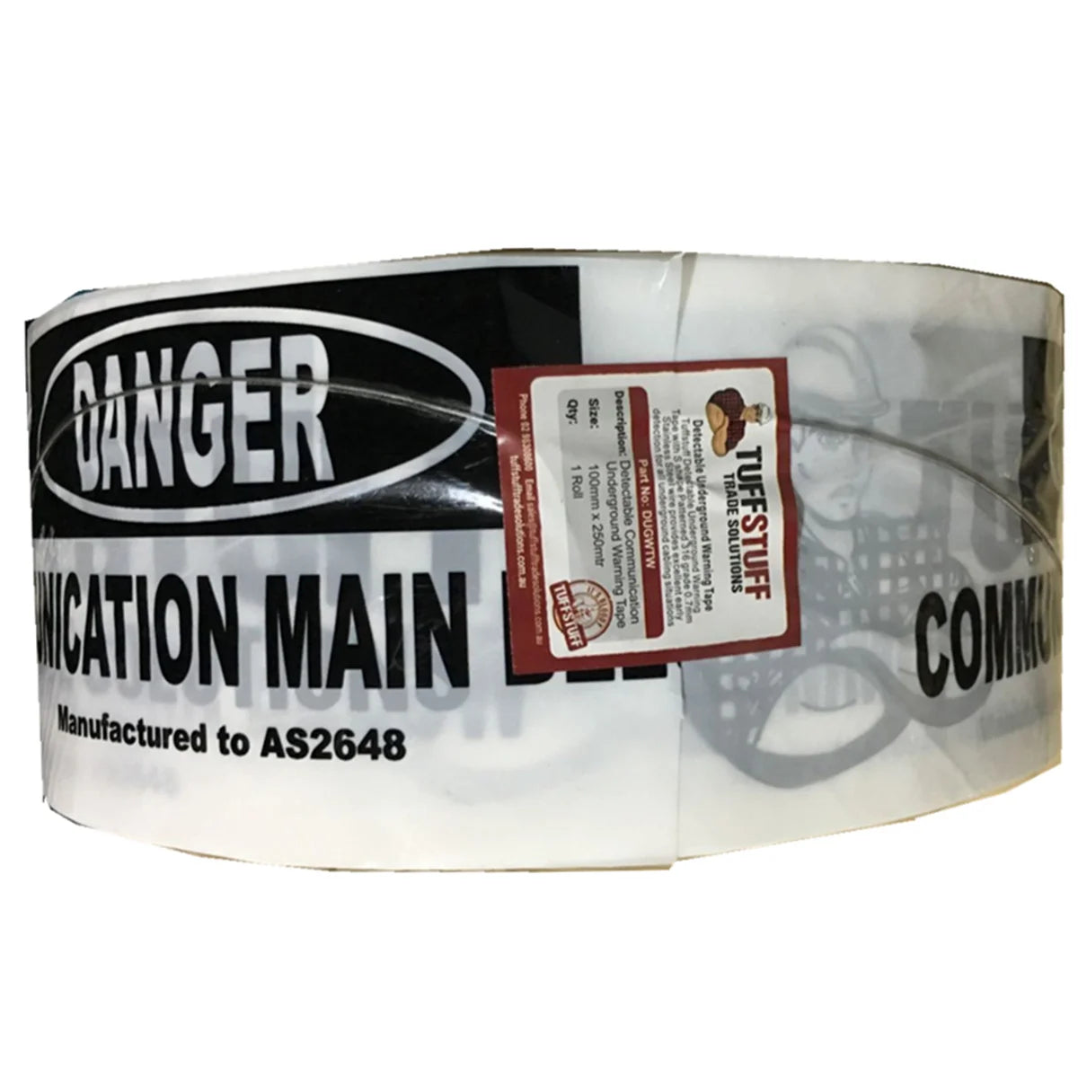 Underground Detectable Caution Tape Magnetic Aluminium Foil Type Warning Tape