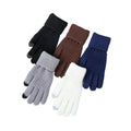 Japan Korea Cashmere Brushed Knitted Gloves Lady Jacquard Touch Screen Keep Warm Winter Gloves for Adult