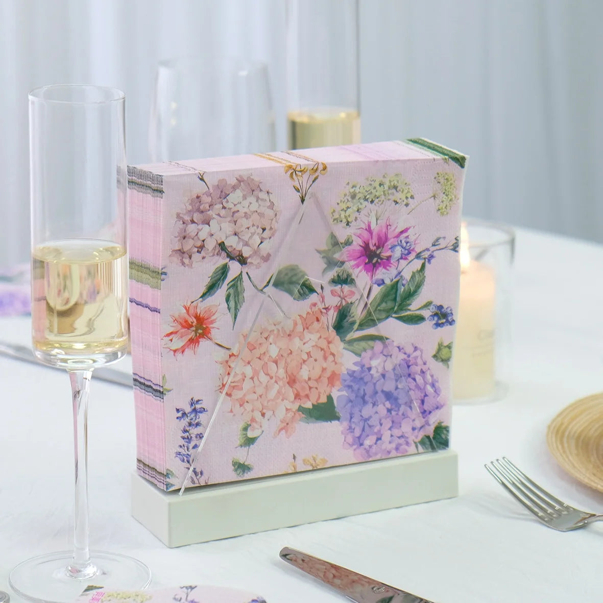 Santian Custom Printed Floral Paper Napkins Soft Tissue for Graduation and Seasonal Occasions Wholesale Available