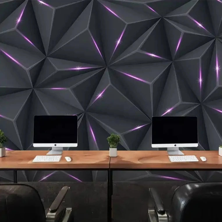 KTV background wallpaper 3D three-dimensional technology sense flash wall decoration mural